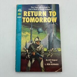 Return to Tomorrow L. Ron Hubbard 1954 Ace Books S-66 Vintage Sci-Fi Paperback